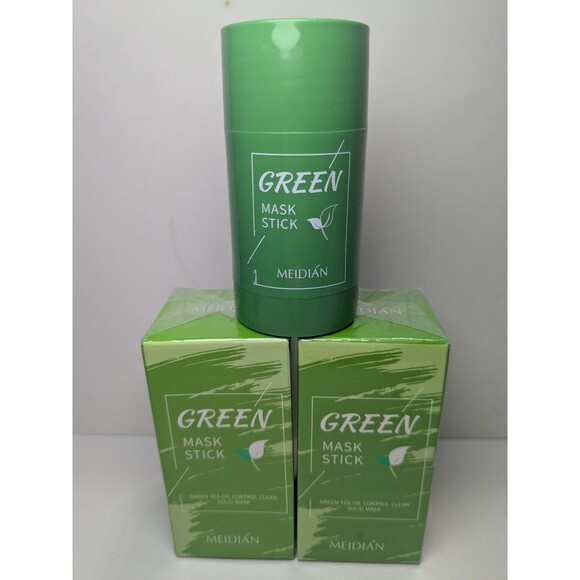 3 Meidian Green Mask Sticks - Picture 1 of 3